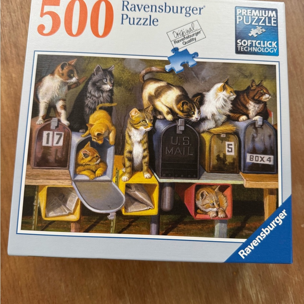 Ravensburger Cats Got Mail Puzzle. 500 pieces. EUC